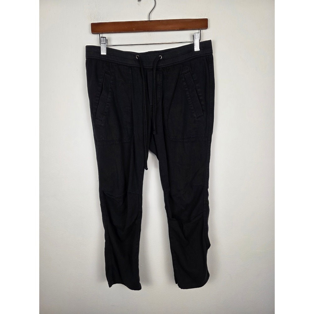James Perse Soft Drape Black Cotton Modal Drawstring Joggers Size 1 (S) Womens